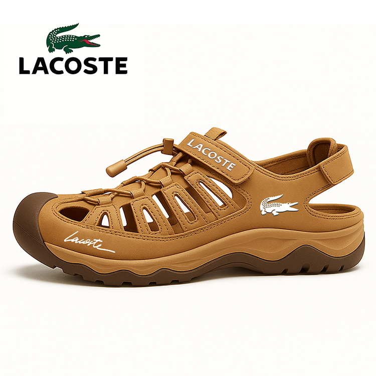 Nowe sandały męskie skórzane Lacoste Amfibia 2025