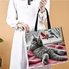 Cats-11CT DIY Stamped Cross Stitch Shopping Bag 40*40cm tapestrymarket
