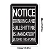 Notice - Vintage Metal Signs(12*16Inch) - Bar