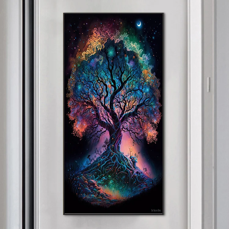 Full Round Drill Diamond Painting -Colorful Tree Of Life - 40*80cm