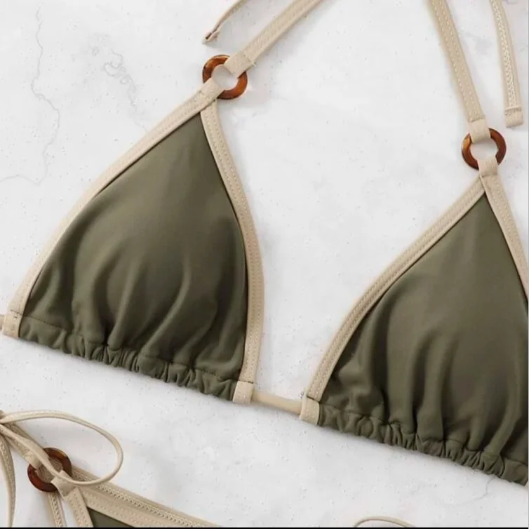 Wongn Wongn New Sexy Solid Color Split Bikini Sling Women's Swimsuit