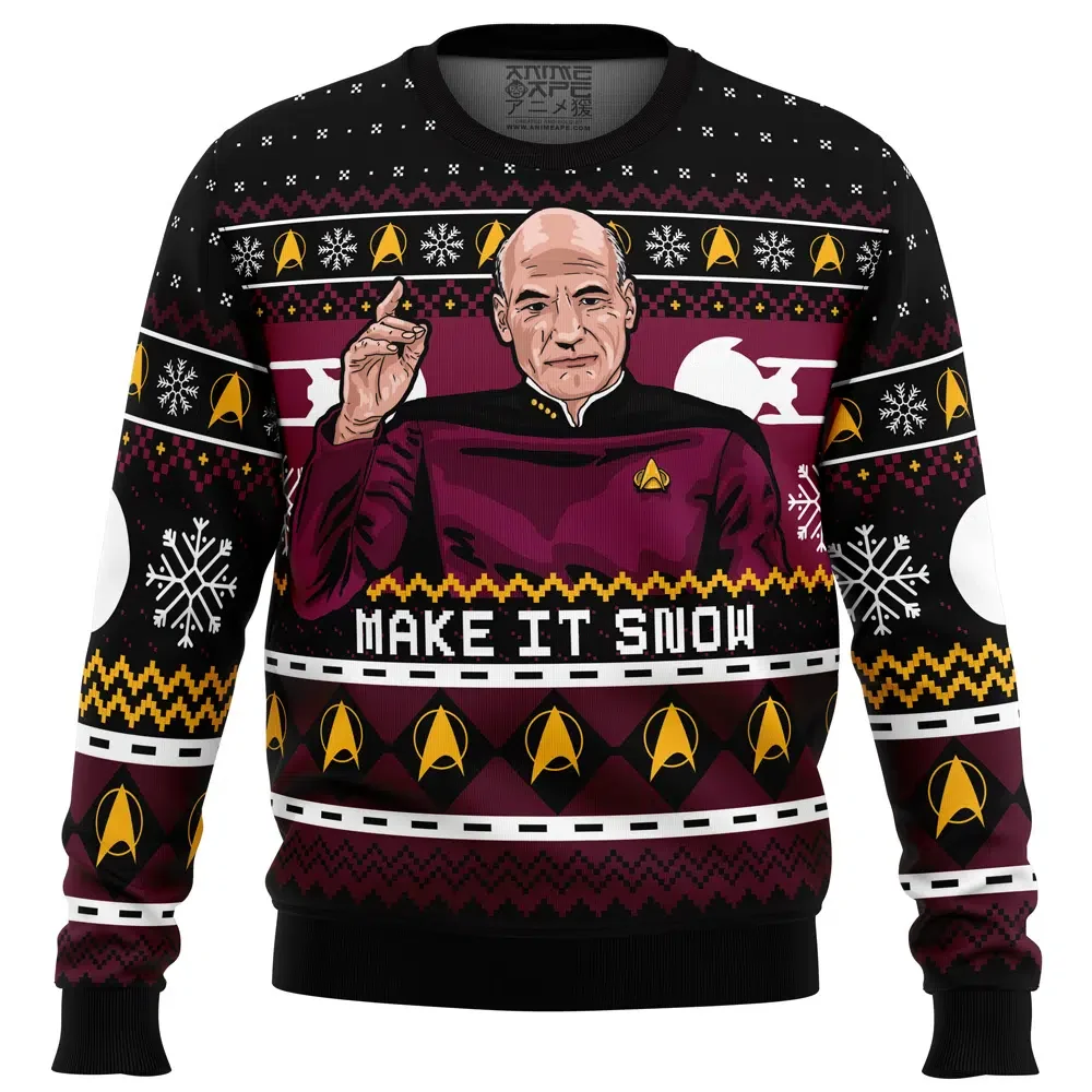 Captain Picard Star Trek Ugly Christmas Sweatshirt