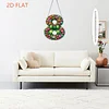 Easter 2D Flat DIY Hanging Diamond Art Ornament Home Window Pendant (Tulip)