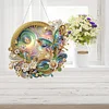 (Upgrade Size)DIY Double Sided Effect Diamond Painting Hanging Pendant Kit (Flower Butterfly)