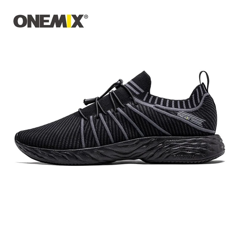 ONEMIX New 2021 waterproof   Casual Sport Shoes Summer Ultralight Elastic Running Sneakers  Training Tennis Shoes