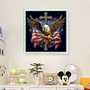 American Eagle Cross-11CT Stamped Cross Stitch 40*40cm
