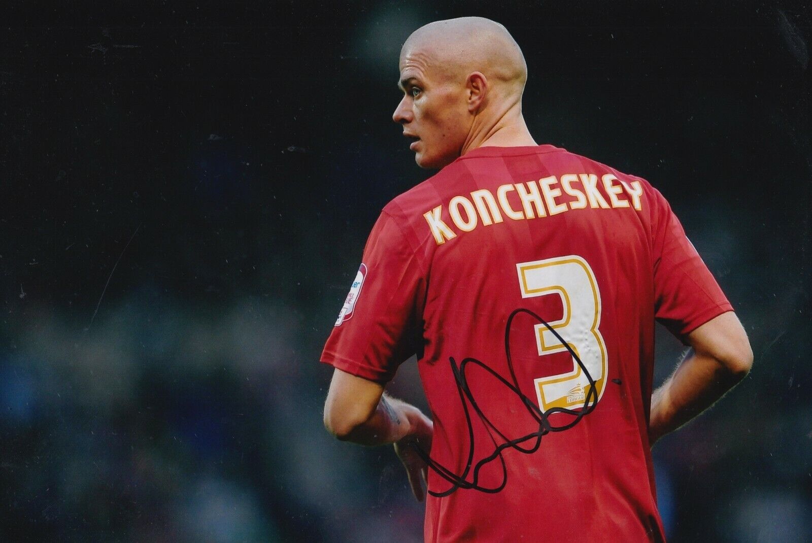 Paul Konchesky Hand Signed 12x8 Photo Poster painting - Nottingham Forest Autograph 1.