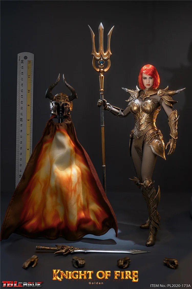 in Stock TBLeague PL2020-173 A/B/C 1/6 Knight Of Fire Female Warrior Action Figure-aliexpress