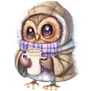 Owl - 18CT Stamped Cross Stitch 20*20cm/7.87*7.87in