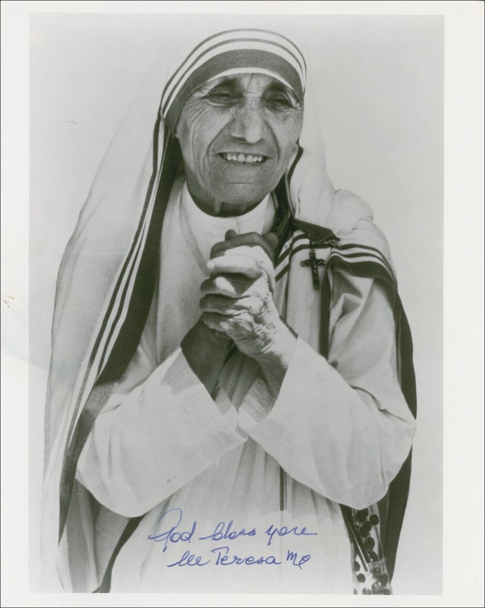 MOTHER TERESA Signed Photo Poster paintinggraph - Nun / Humanitarian - preprint