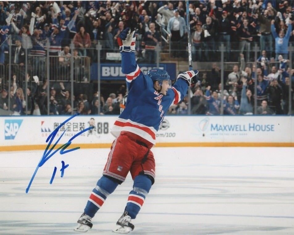 New York Rangers Jesper Fast Autographed Signed 8x10 NHL Photo Poster painting COA #1