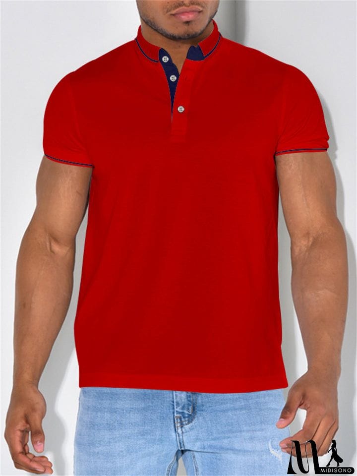 MidiSono - Male Summer Sports Trendy Polo Shirts