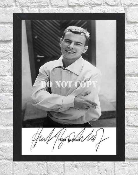 Horst Buchholz Signed Autographed Photo Poster painting Poster A2 16.5x23.4