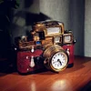 Retro camera piggy bank clock gift