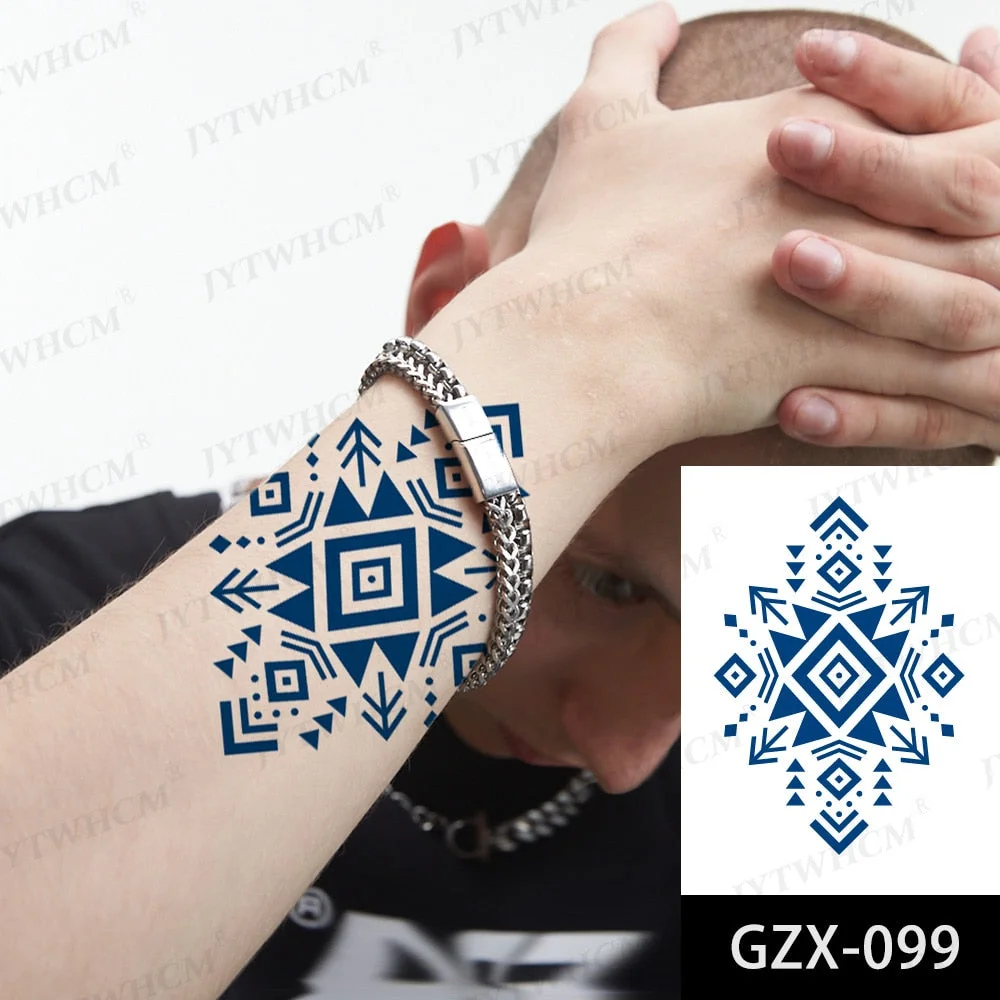 Juice 2 Weeks Lasting Tattoo Sticker Moon Forest Small Arrow Rose Waterproof Transfer Fake Tatoo Female Transfer Tatto Men Women