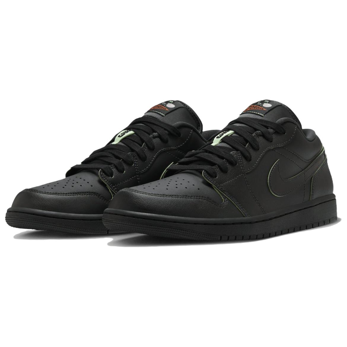 JORDAN 1 Low Se 'Black Vapor Green'