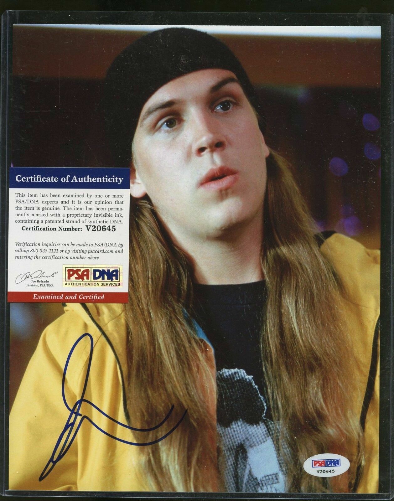 Jason Mewes in Jay and Silent Bob signed 8x10 autographed Photo Poster painting PSA COA