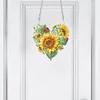 Diamond Painting Love Sunflower Wreath Pendant