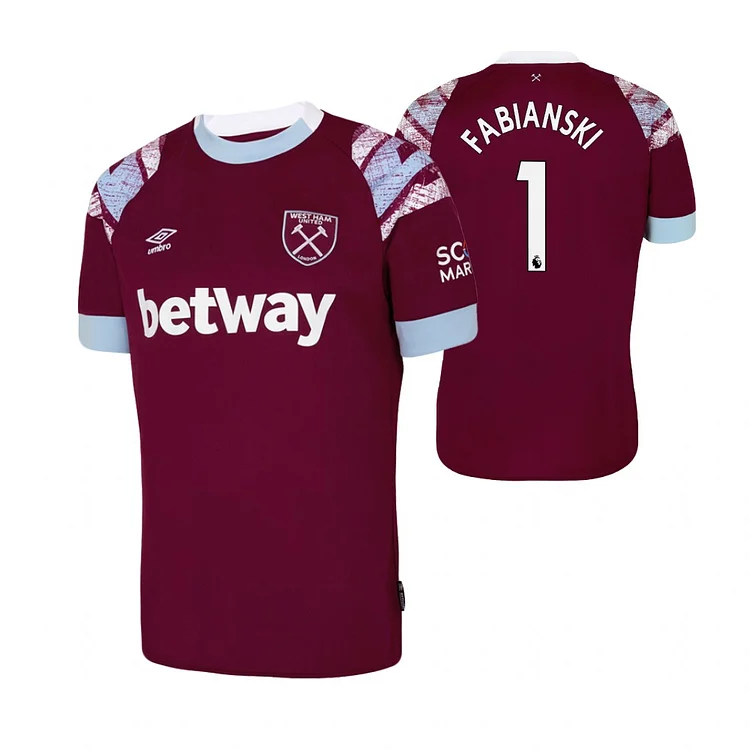West Ham Lukasz Fabianski 1 Home Trikot 2022-2023