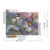Fleurs et oiseaux, fraise ronde 5D &agrave; points diamant&eacute;s, peintures d&rsquo;arts plastiques pour adultes/d&eacute;butants, id&eacute;es cadeaux d&eacute;co int&eacute;rieur, kits de peint