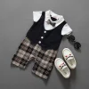 Kids Romper  Boys Newborn Gentleman Romper Outfit 0-3Y - honeylives
