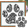 Paw Silhouette-11CT Stamped Cross Stitch 40*40cm tapestrymarket