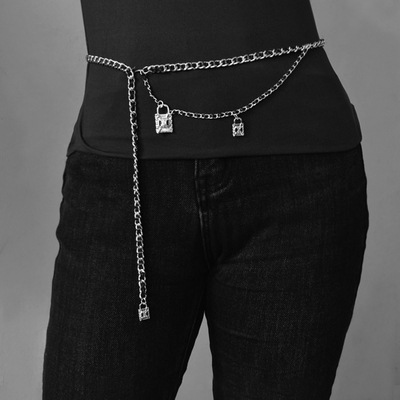 Vintage metal fashion waist chain