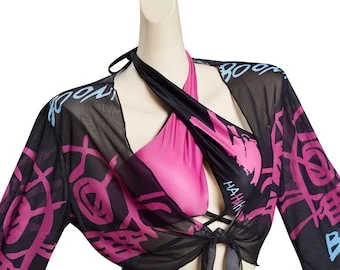 pornhint Pornhint Arcane - LoL Jinx Cosplay Costume Outfits Halloween Carnival Swimwear