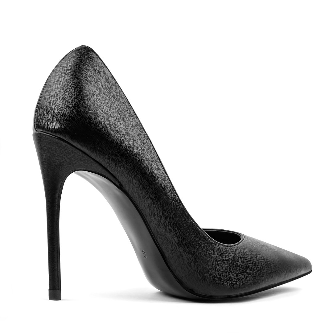 3.94“ Women's Pointy Toe Middle Heels Party Wedding Pumps Matte Shoes-MERUMOTE