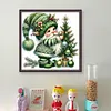Christmas Tree Gnome-11CT Stamped Cross Stitch 40*40cm/15.75*15.75in tapestrymarket