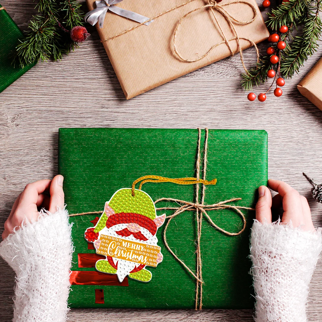 10pcs Christmas Goblin Diamond Painting Ornament(Single-sided)
