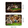2PCS Dogs Playing Pool - Metal Tin Signs Set(8*12Inch/12*16Inch) - Animal