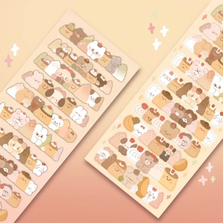 Cute Pudding Queue Series Sticker