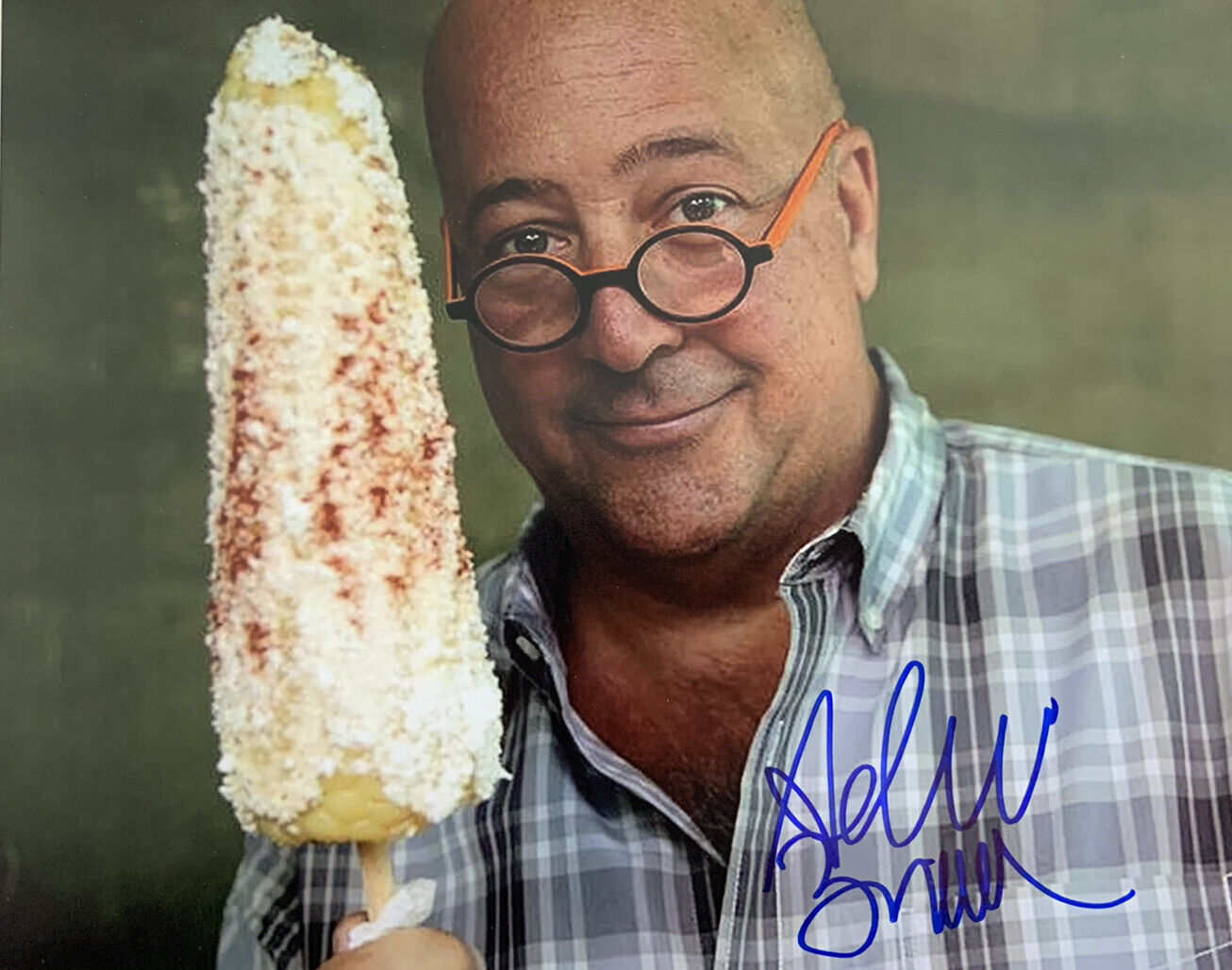 ANDREW ZIMMERN HAND SIGNED 8x10 Photo Poster painting CHEF FOOD EXPERT RARE AUTHENTIC AUTOGRAPH