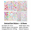2651pcs DIY Self-Adhesive Gem & Rhinestone Stickers Sparkling Jewel Stickers for Crafts & Decorations