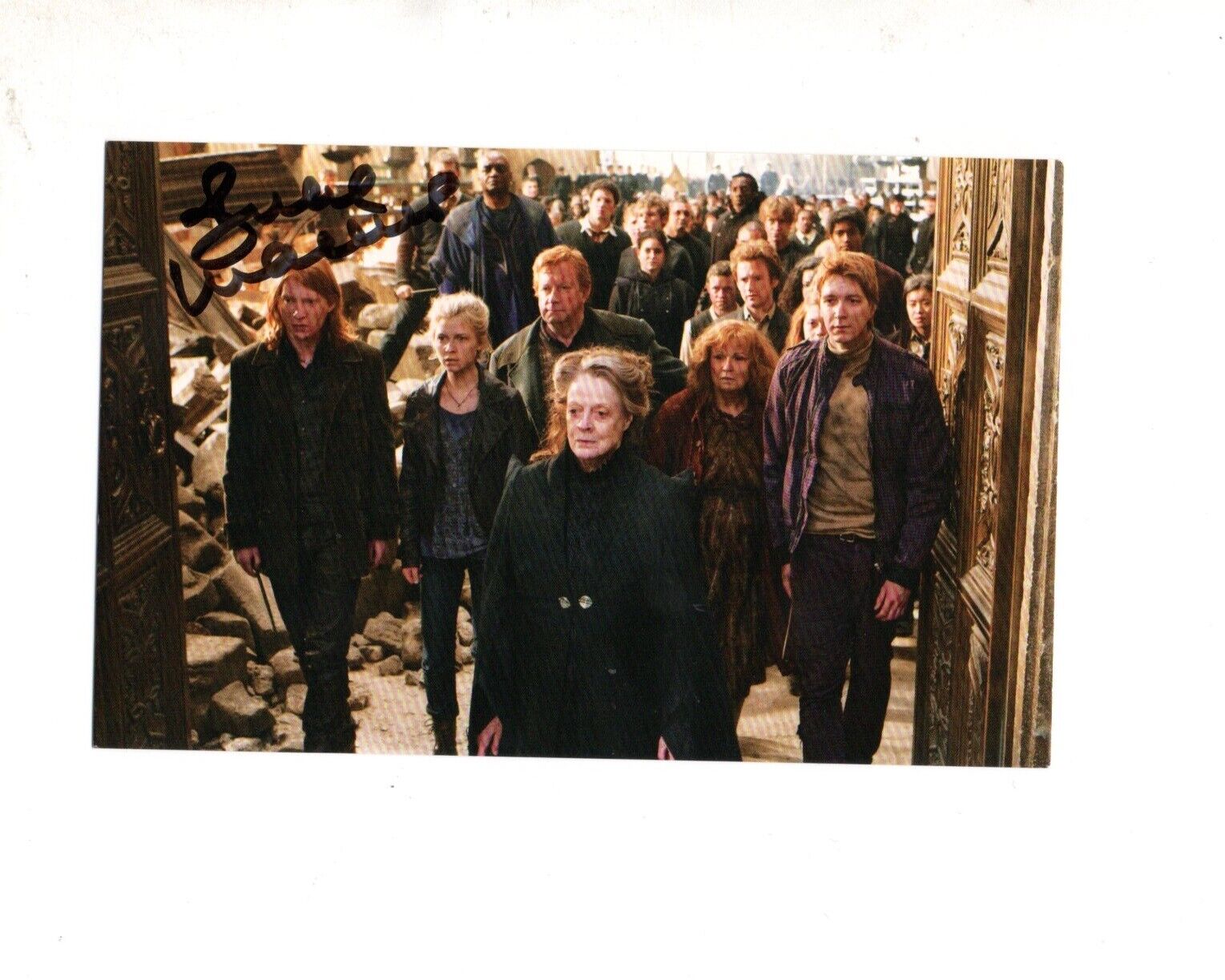 Julie Walters in Molly Wesley in Harry Potter Signed 6x4 Col Photo Poster painting Autographed