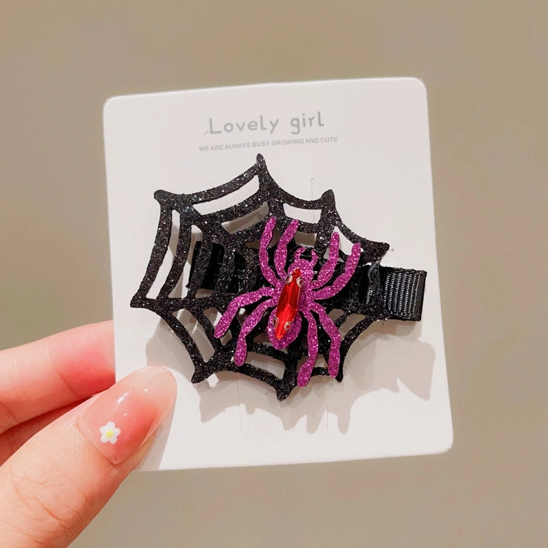 Halloween Cute Funny Women’s Pumpkin Cat Bow Knot Hair Clip