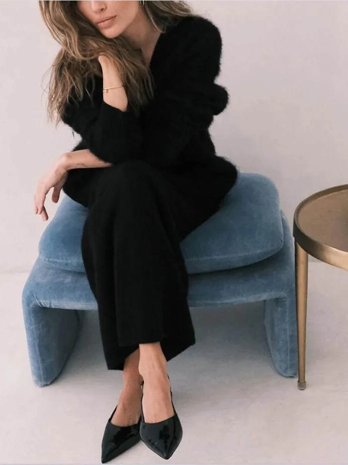 Athvotar Athvotar Hot Spring And Autumn Imitation Sting Cardigan Women Lazy Wind Loose Sweater Jacket Soft Long-Sleeved Knitted Shirt