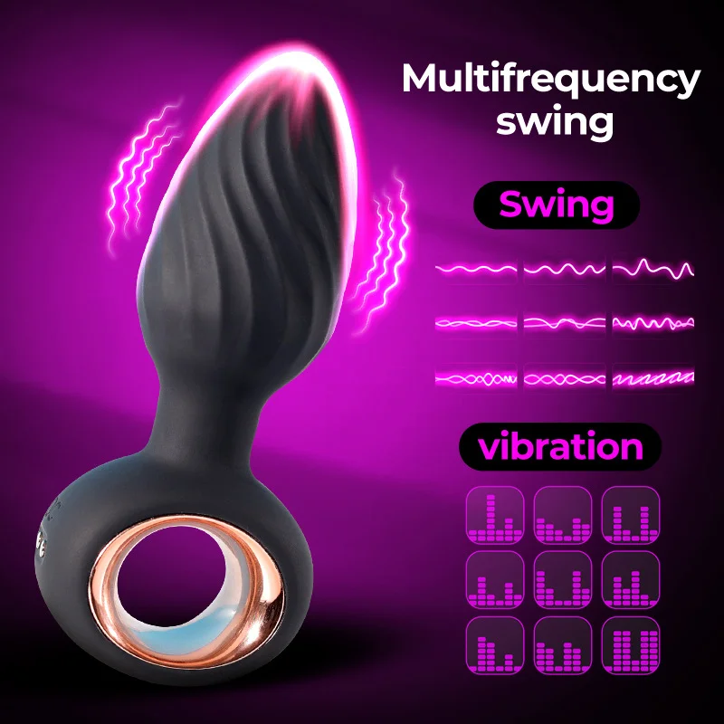 Vibrating Swing Anal Plug Prostate Vestibular Vibrator
