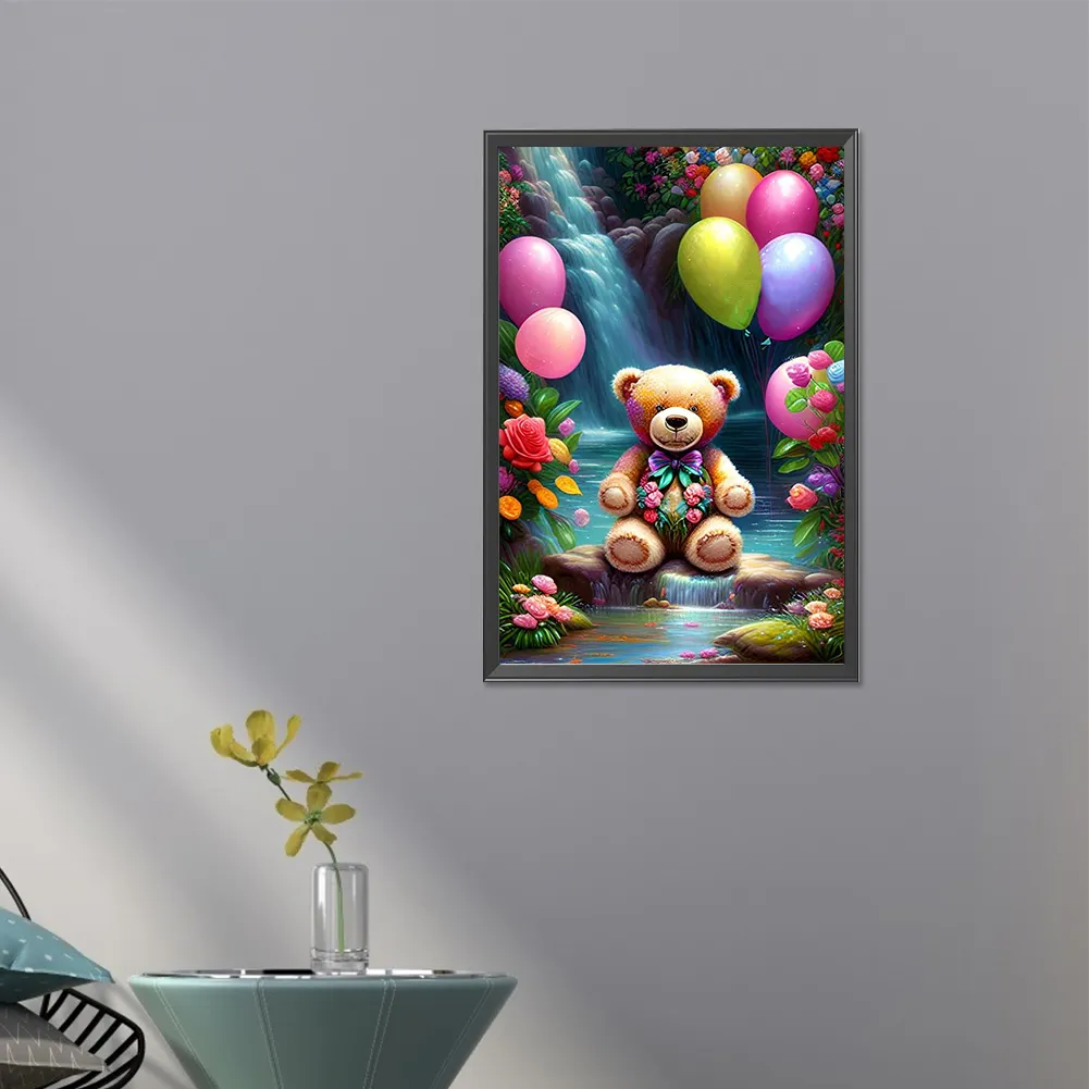 Partial AB Diamond Painting - Full Round Drill - Bear(Canvas|45*65cm)