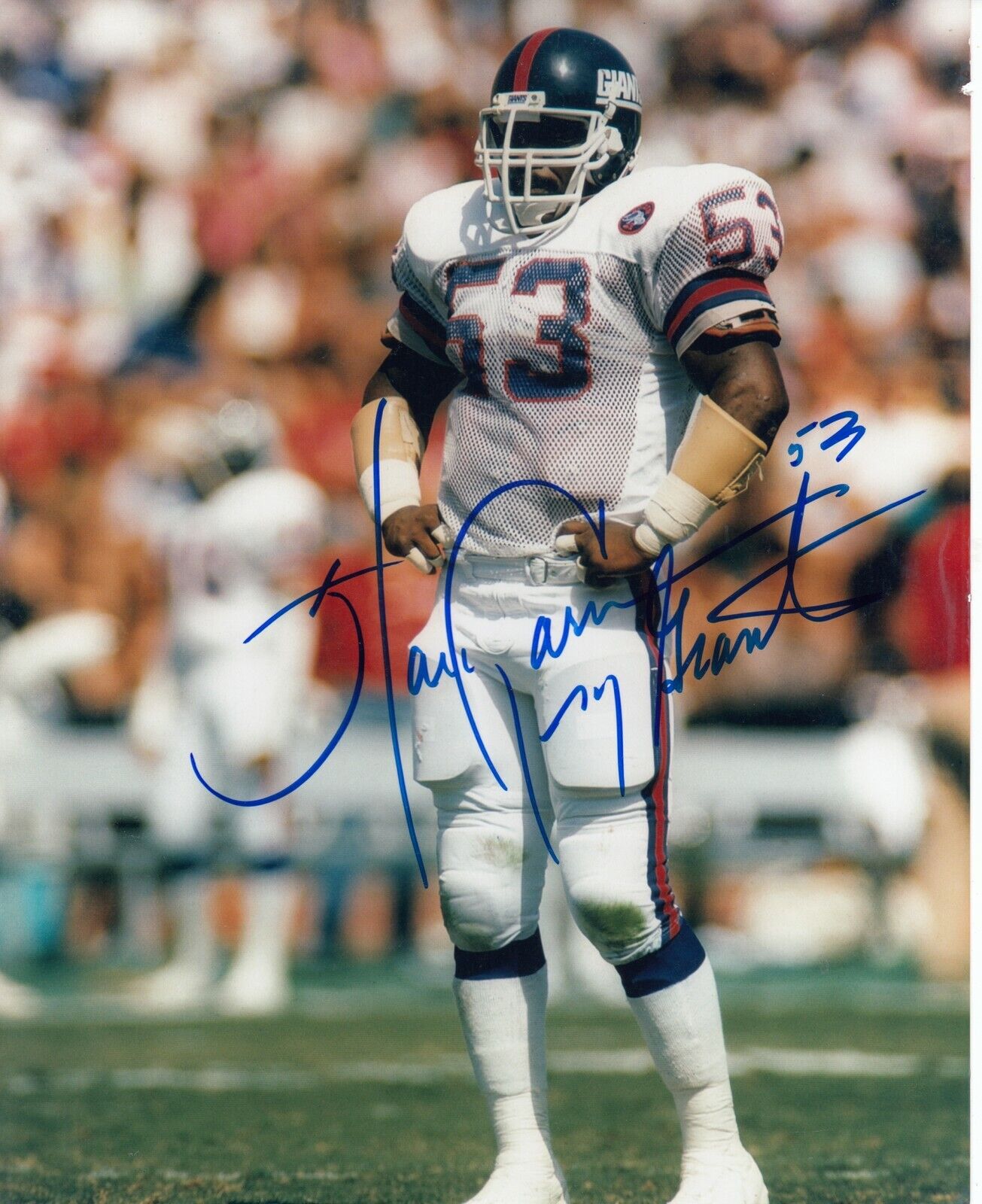 Harry Carson #2 8x10 Photo Poster painting Signed w/ COA New York Giants