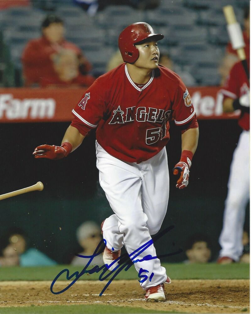 Ji-man Choi autographed 8x10 Los Angeles Angels    #S774