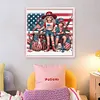 Independence Day Girl-11CT Stamped Cross Stitch 40*40cm tapestrymarket
