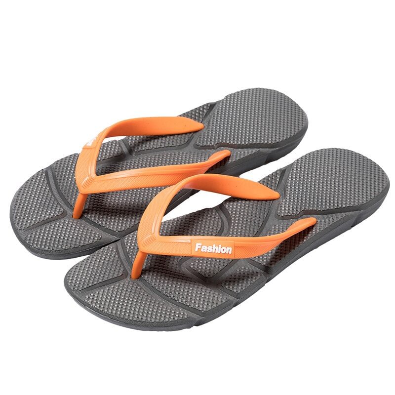 Flip-Flops Men's 2021 Summer New Non-Slip Wear-Resistant Flat-Bottom Slippers Outdoor Wear Pinch Beach Casual Sandals Size 46