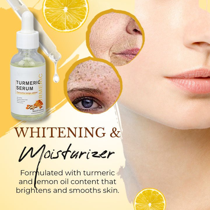 Turmeric Lemon Body Whitening Oil Facial Serum Lightening Anti Acne