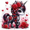 Rose Unicorn-14CT Counted Cross Stitch 40*40cm/15.75*15.75in tapestrymarket