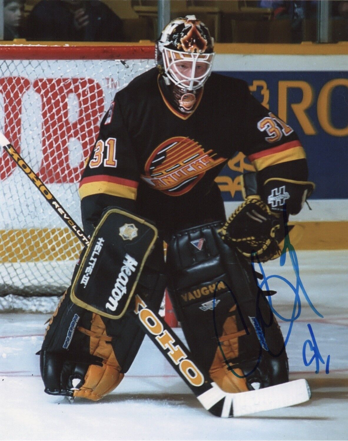 Vancouver Canucks Corey Hirsch Autographed Signed 8x10 NHL Photo Poster painting COA #1