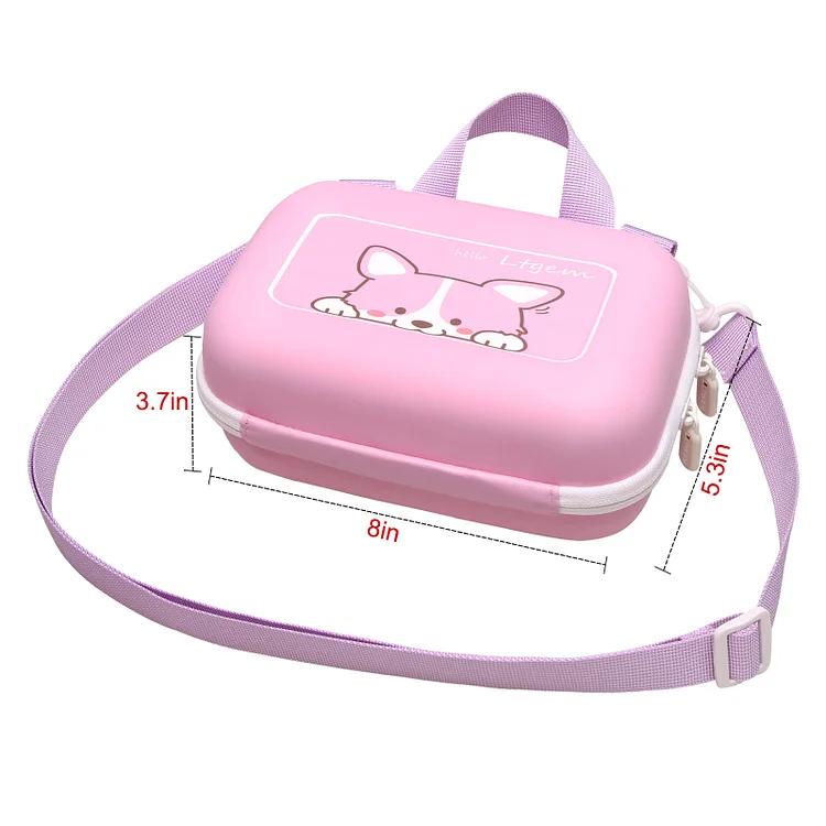 LTGEM EVA Case - for VTech KidiZoom/ESOXOFFORE/Anchioo/Dylanto/Amzelas/WEEFUN/GKTZ/CAMKORY/Seckton Kids Digital Camera Protective Storage Water-Resistant and Impact-Resistant
