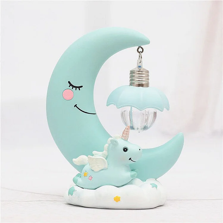 Kawaii Unicorn Moon Lamp - Gotamochi Kawaii Shop, Kawaii Clothes