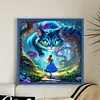 Alice And The Cheshire Cat-11CT Stamped Cross Stitch 40*40cm
